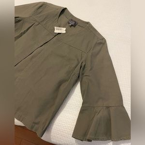 Leo & Sage Ruffle Sleeve Jacket